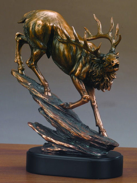 Elk Sculptural Statue 12.5" High